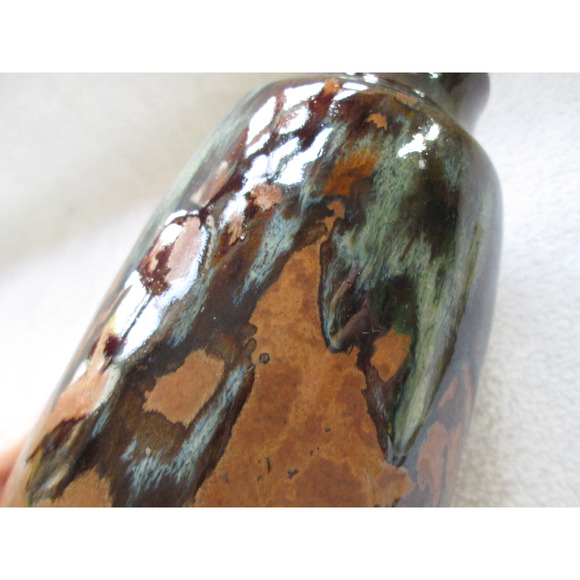 Pottery Craft USA, drip high glaze art pottery, 5 1/2" vase, very nice - Picture 5 of 9